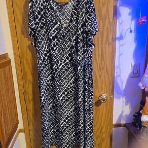 Elegant Black and White Women's Dress